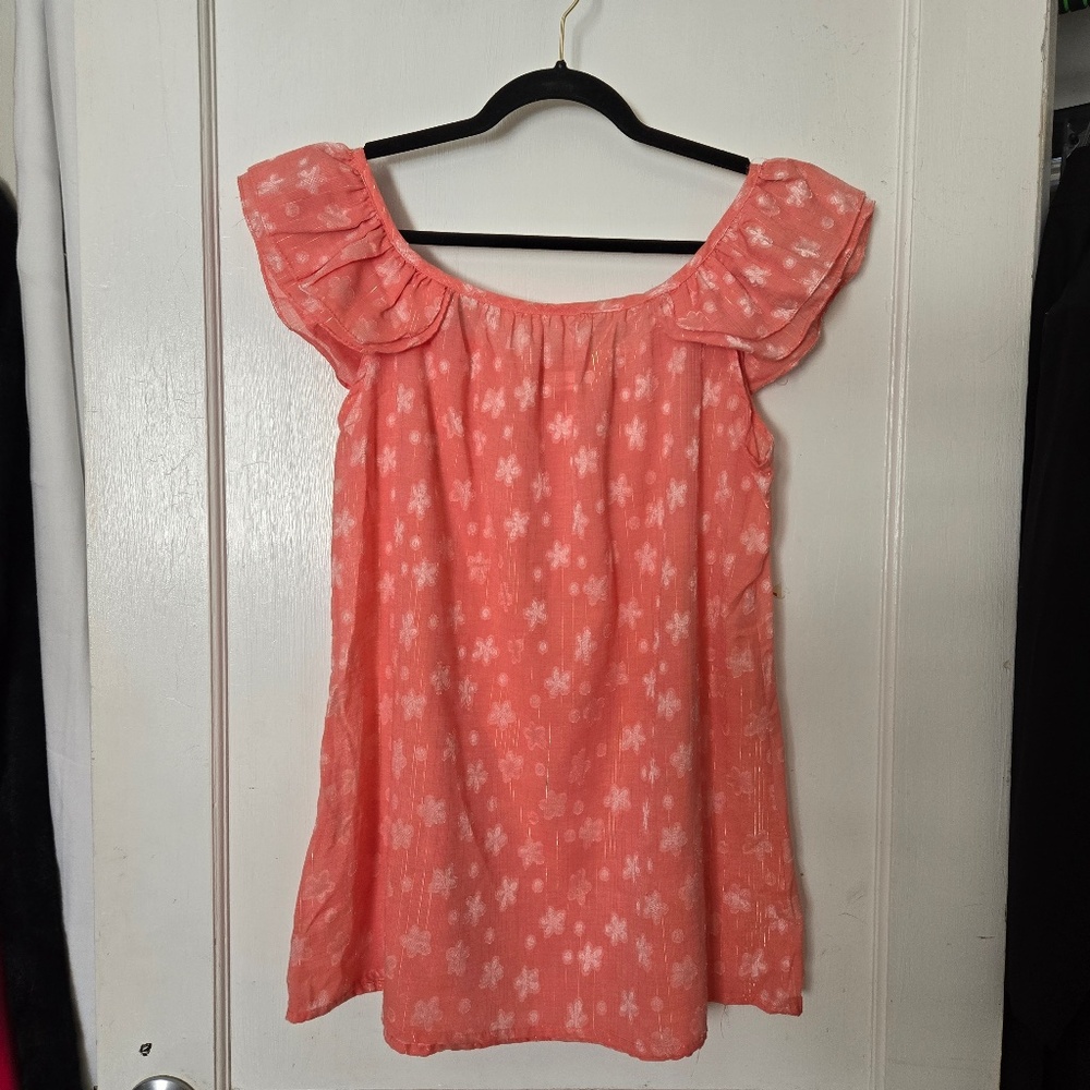 Vintage Sheer Pink Dress - Size Small